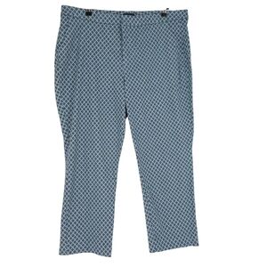 NYDJ Straight Ankle Pants Blue Diamond Lift Tuck High Rise Cropped Pant 18W